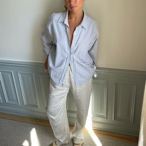 Djerf Avenue dream pants cloud white size small